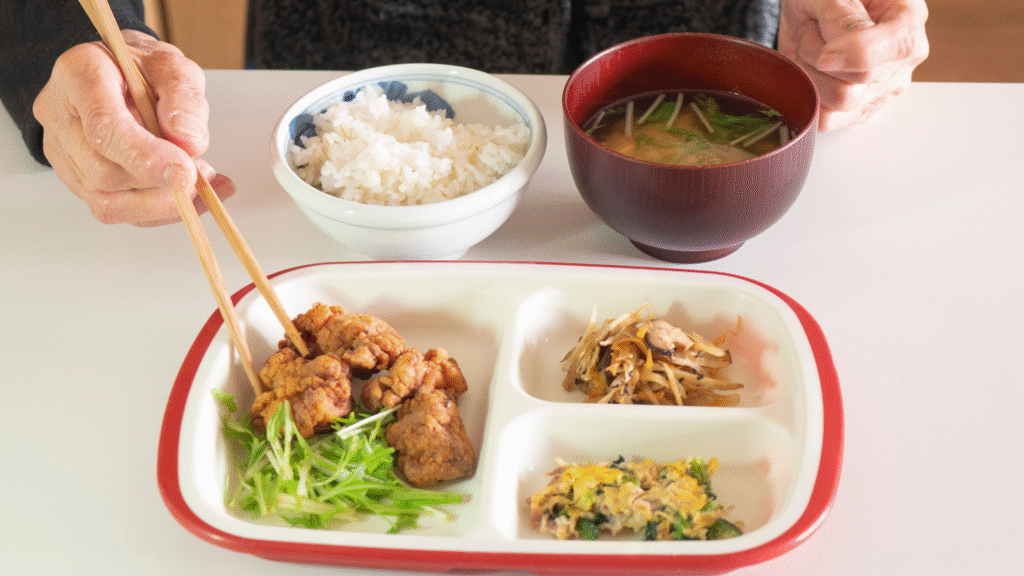 タンパク質豊富な日本の食事